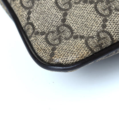Gucci GG Plus Monogram Small Flat Messenger Bag Dark Brown 5 of 5