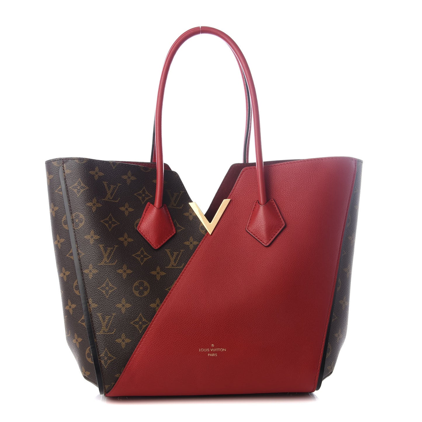 Calfskin Monogram Kimono Tote Cherry