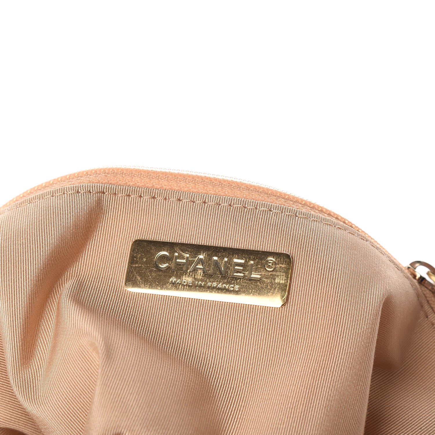 Chanel Shiny Goatskin Quilted Large 19 Flap Beige 8 of 11