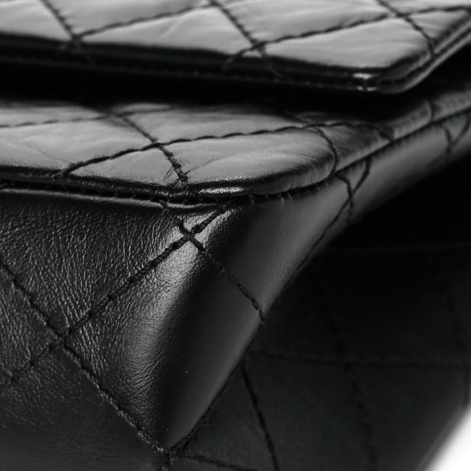 Chanel Aged Calfskin Quilted 2.55 Reissue 225 Flap Black 10 of 15