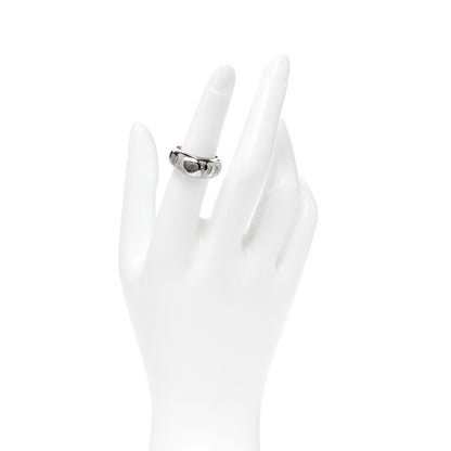 Chopard 18K White Gold Happy Diamonds Love Heart Band Ring 53 6.25 2 of 5