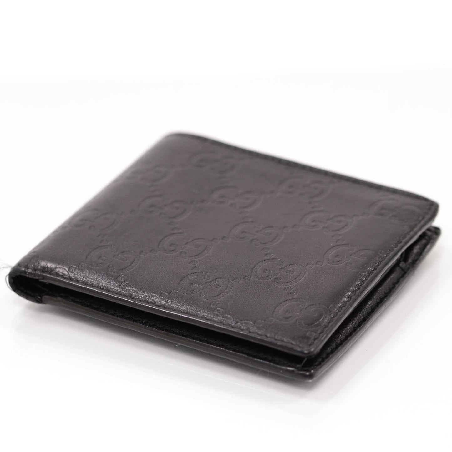 Microguccissima Mens Bi-Fold Wallet Black