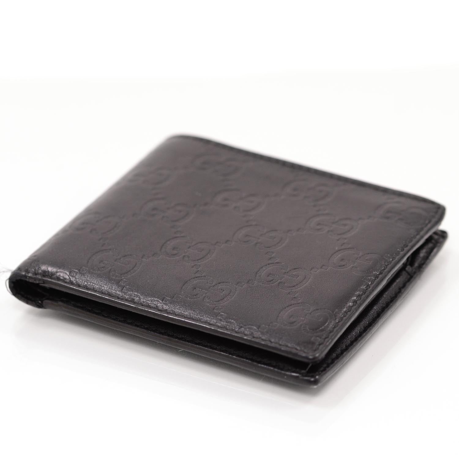 Gucci Microguccissima Mens Bi-Fold Wallet Black 3 of 8
