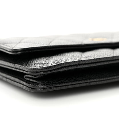 Chanel Caviar Quilted Wallet on Chain WOC Black 10 of 14