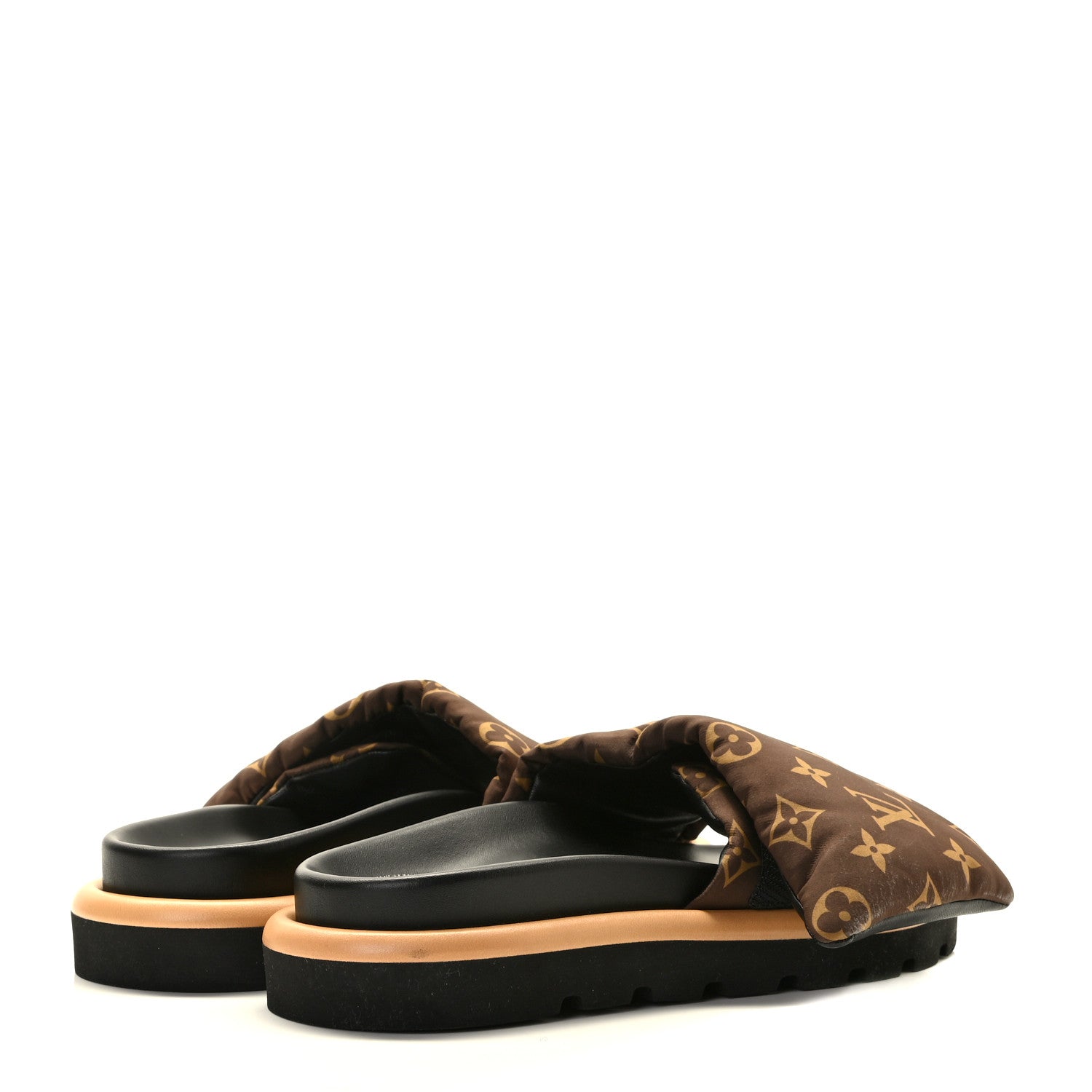 Louis Vuitton Nylon Monogram Pool Pillow Comfort Mule 38 Cacao Brown 8 of 8