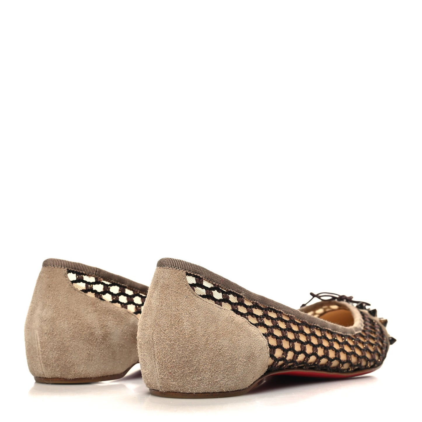 Patent Lace Mix Spikes Flats 37 Corde