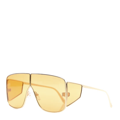 Tom Ford Square Spector Sunglasses TF 708 Gold 1 of 8