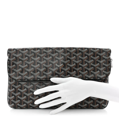 Goyard Goyardine Sainte Marie Soft Clutch Black 2 of 9
