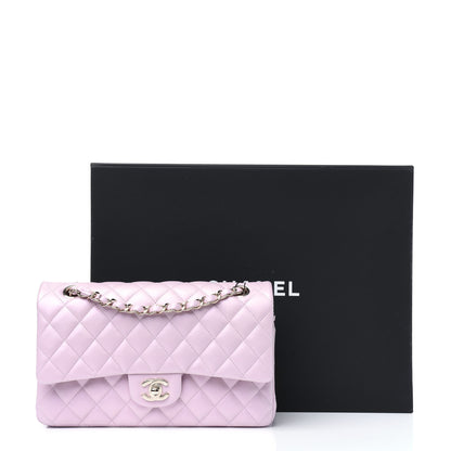 Chanel Iridescent Calfskin Quilted Medium Double Flap Light Pink 12 of 12