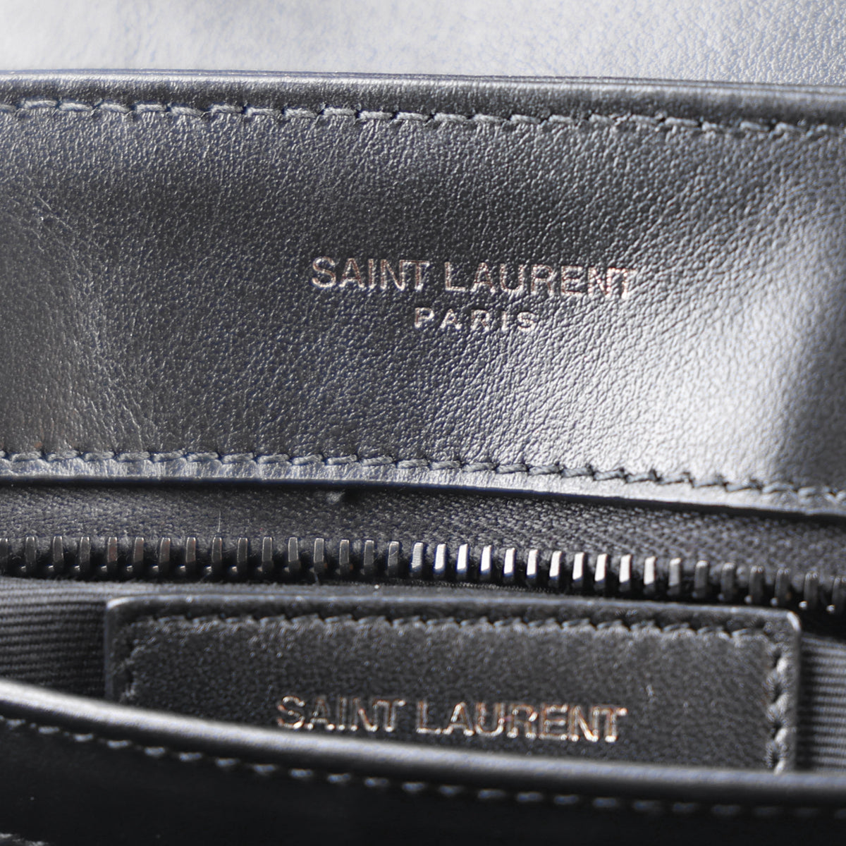 Saint Laurent Calfskin Y Quilted Monogram Toy Loulou Crossbody Bag Black 8 of 11
