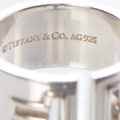 Tiffany Sterling Silver T Cutout Ring 60 9 4 of 5