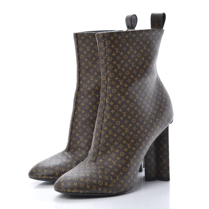 Louis Vuitton Nano Monogram Silhouette Ankle Boots 37 3 of 11