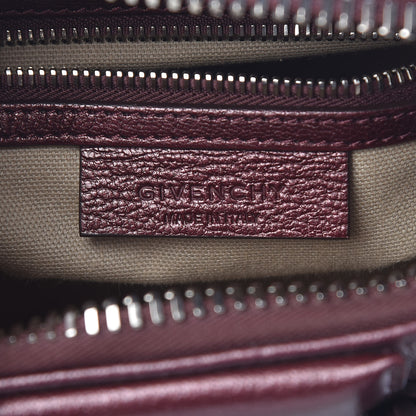 Givenchy Metallic Sugar Goatskin Mini Antigona Oxblood 6 of 11