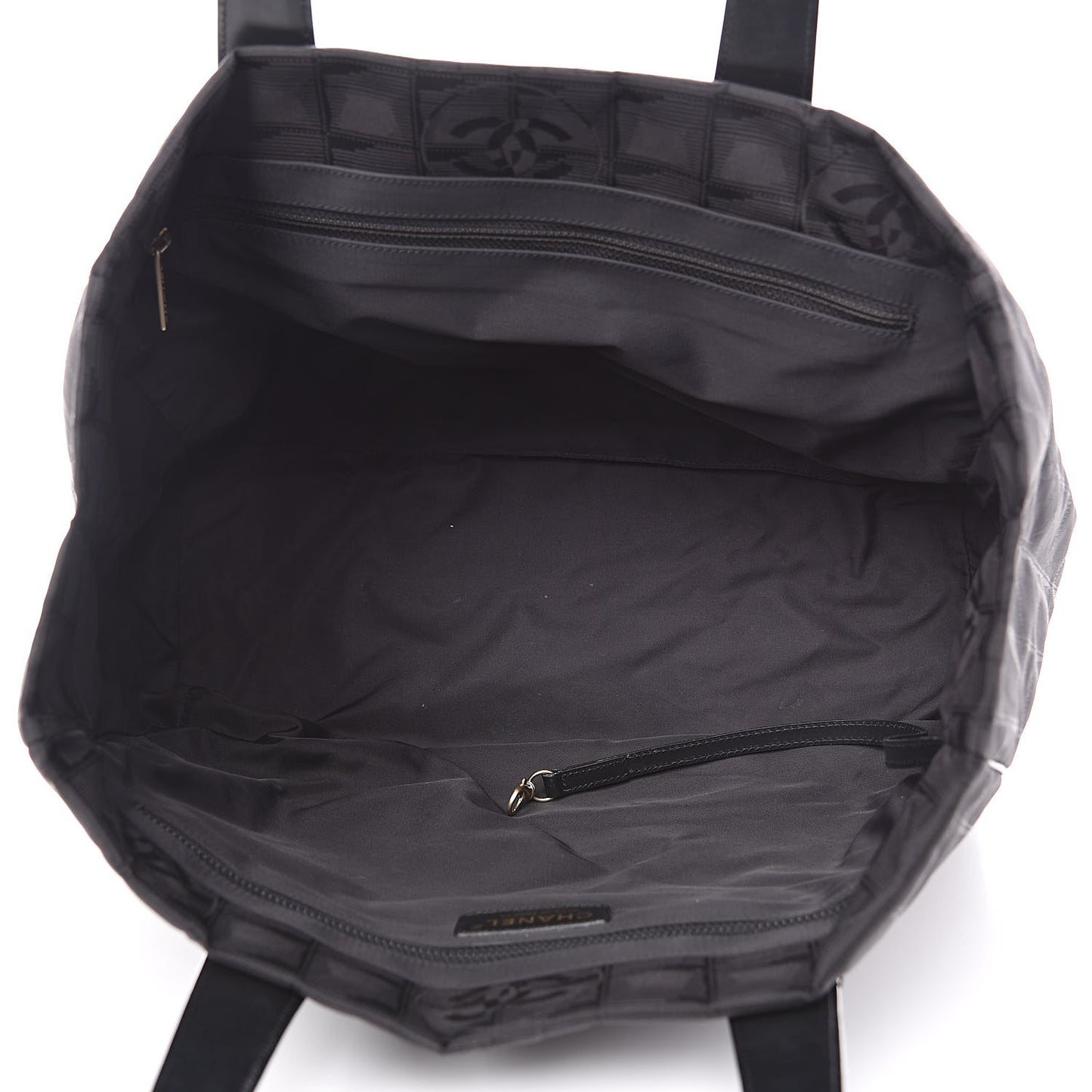 Nylon Large Travel Tote Black