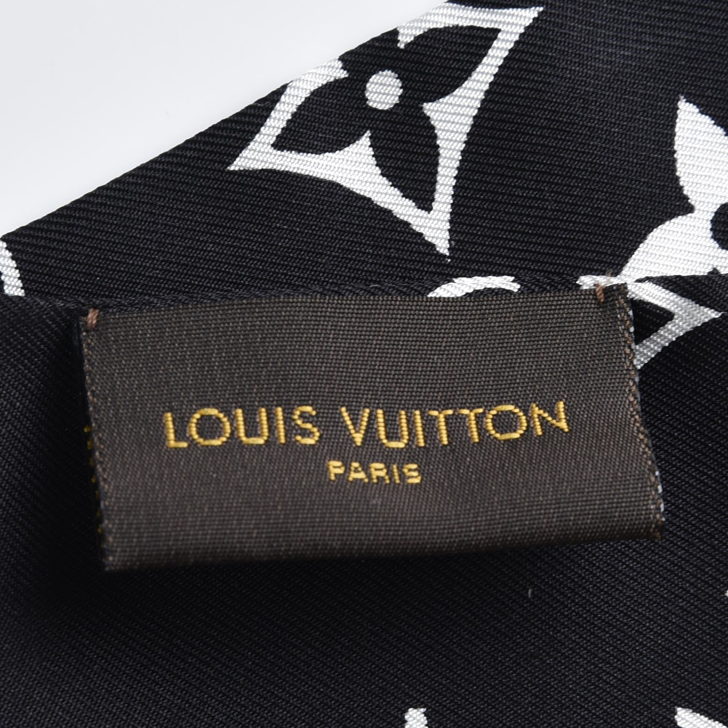 Louis Vuitton Silk Monogram Confidential Bandeau Black 4 of 4