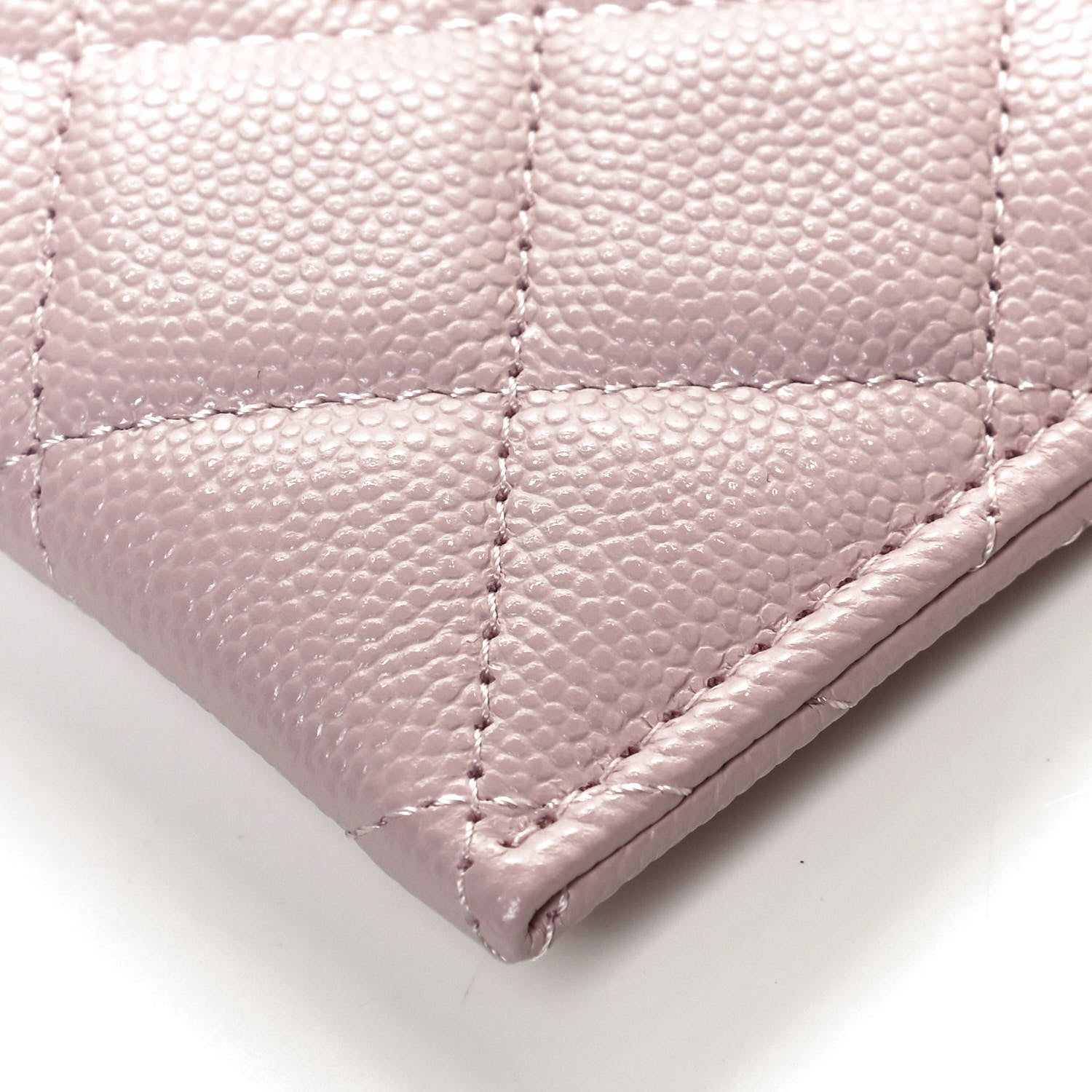 Chanel Caviar Quilted Card Holder Light Pink 10 of 10