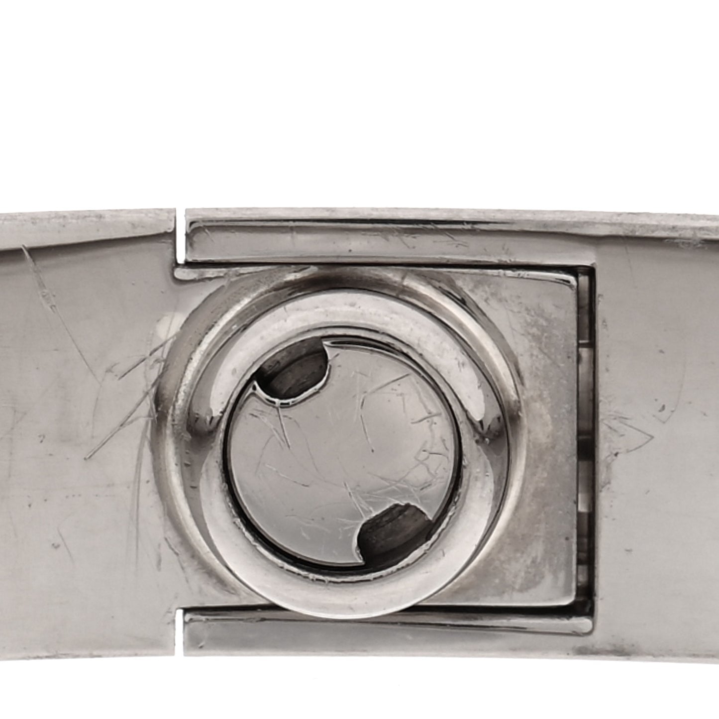 18K White Gold LOVE Bracelet 17