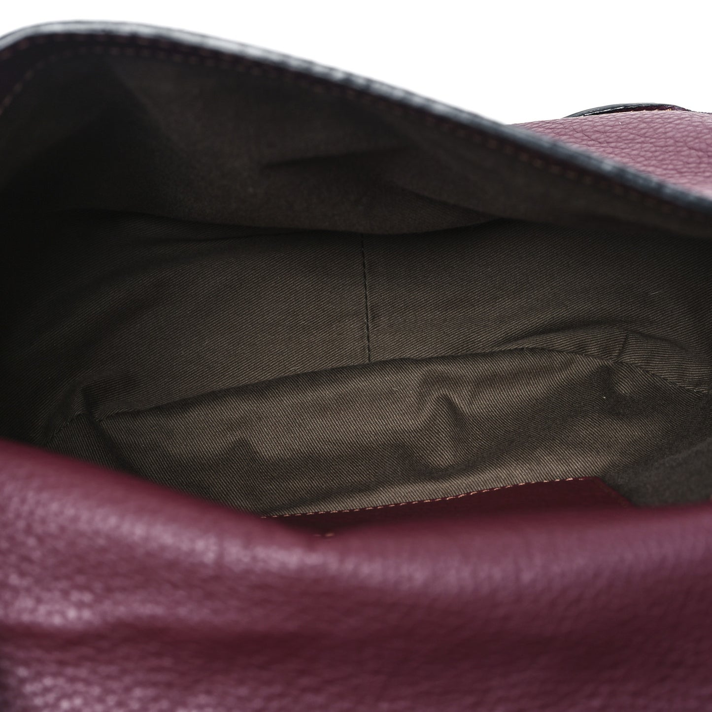 Grained Calfskin Medium Marcie Saddle Bag Dark Velvet