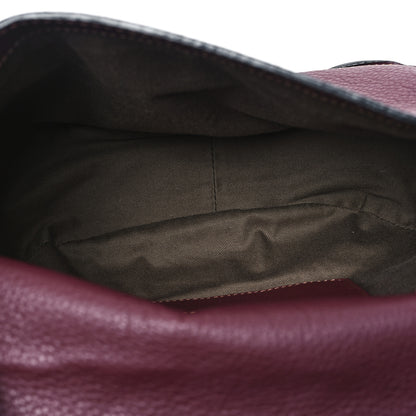 Chloe Grained Calfskin Medium Marcie Saddle Bag Dark Velvet 5 of 9