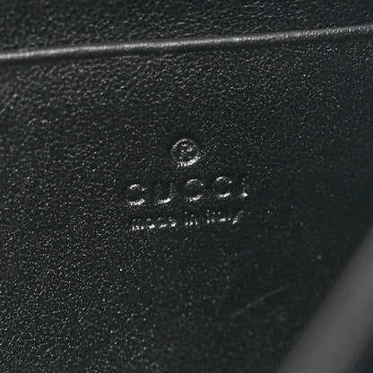Gucci Calfskin Matelasse GG Marmont Chain Wallet Black 6 of 13