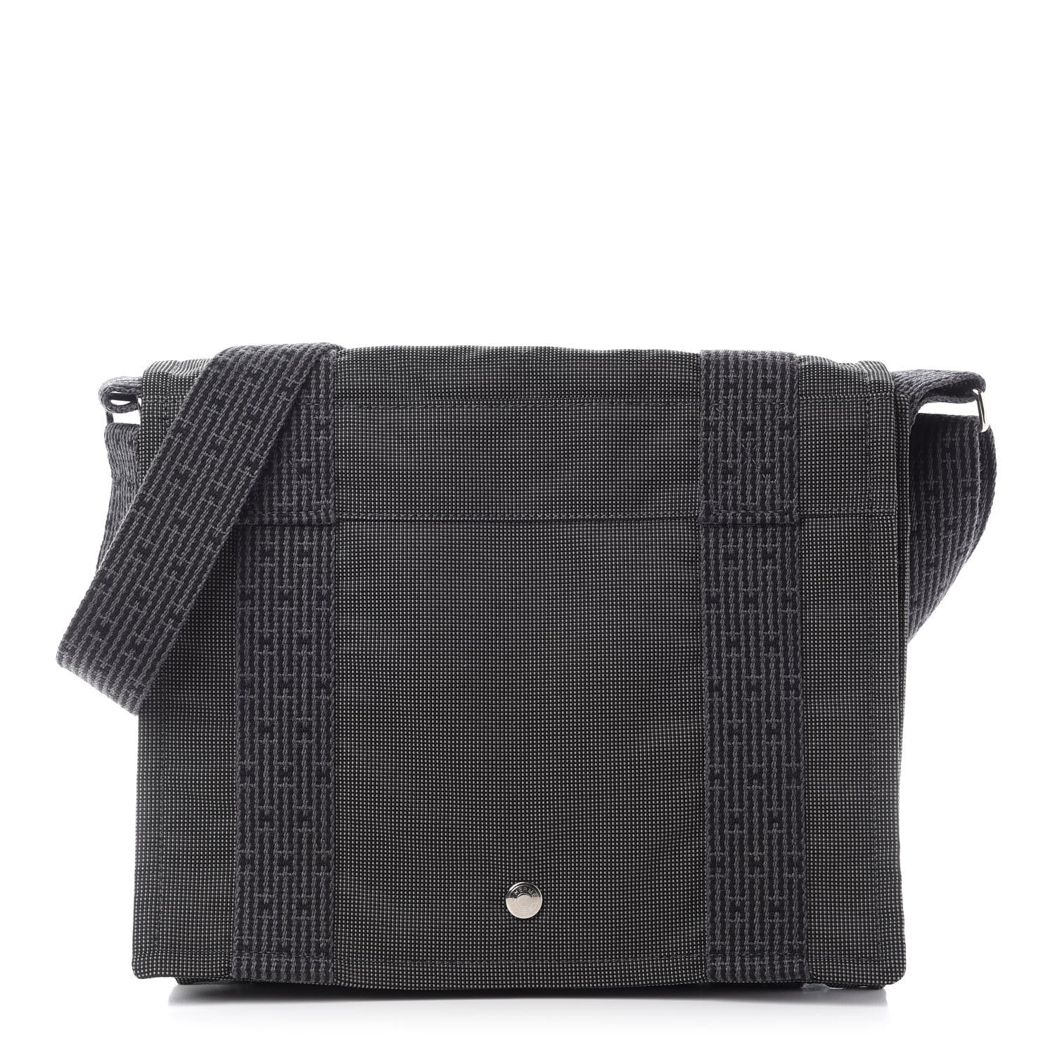 Hermes Canvas Herline Messenger Bag Grey 1 of 7