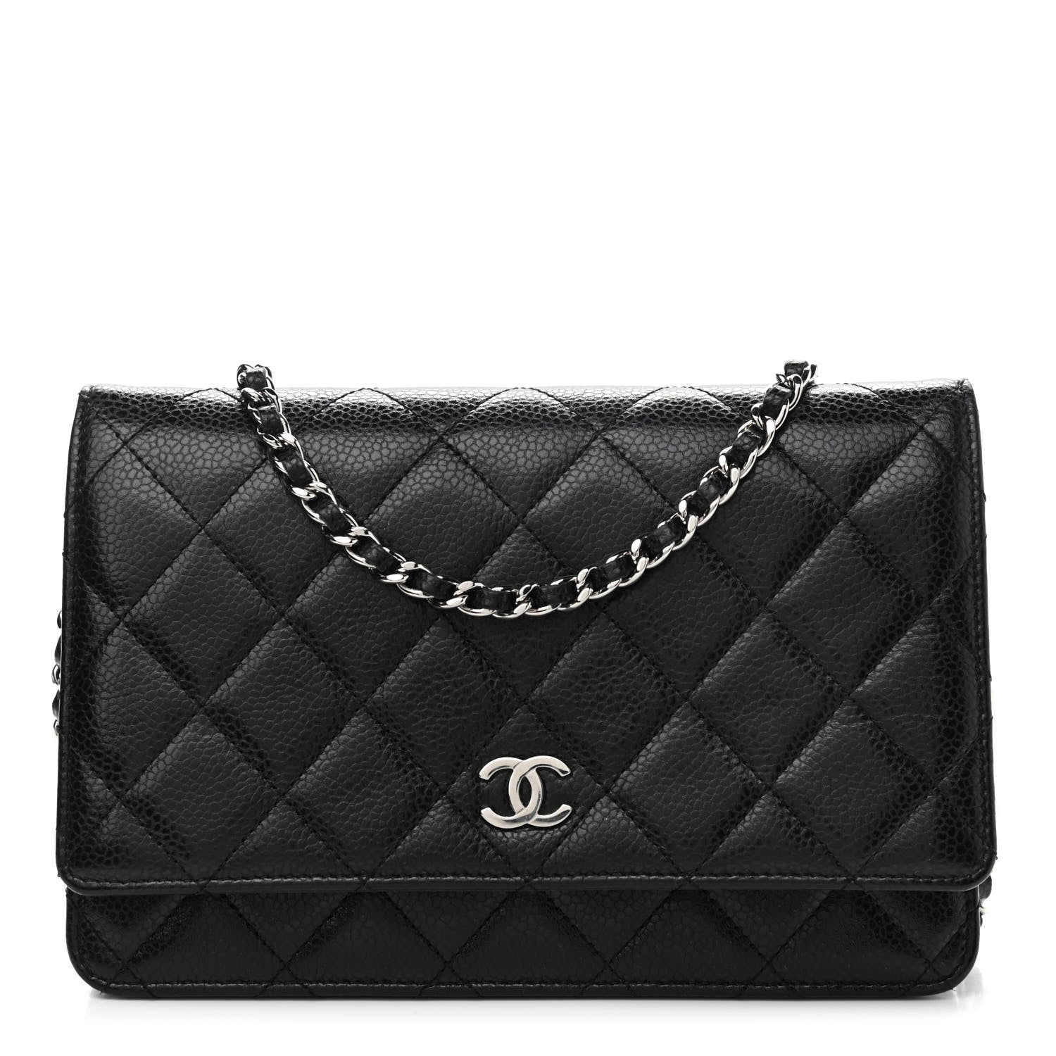Chanel Caviar Quilted Wallet On Chain WOC Black 1 of 10