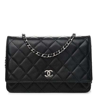 Chanel Caviar Quilted Wallet On Chain WOC Black 1 of 10