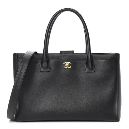 Chanel Calfskin Cerf Executive Shopper Tote Black 1 of 10