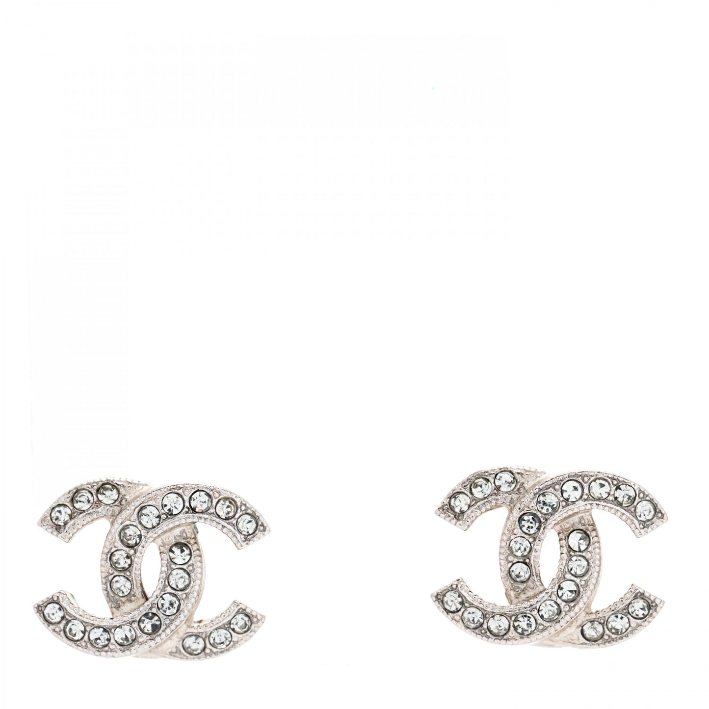 Crystal Mini Timeless CC Earrings Silver