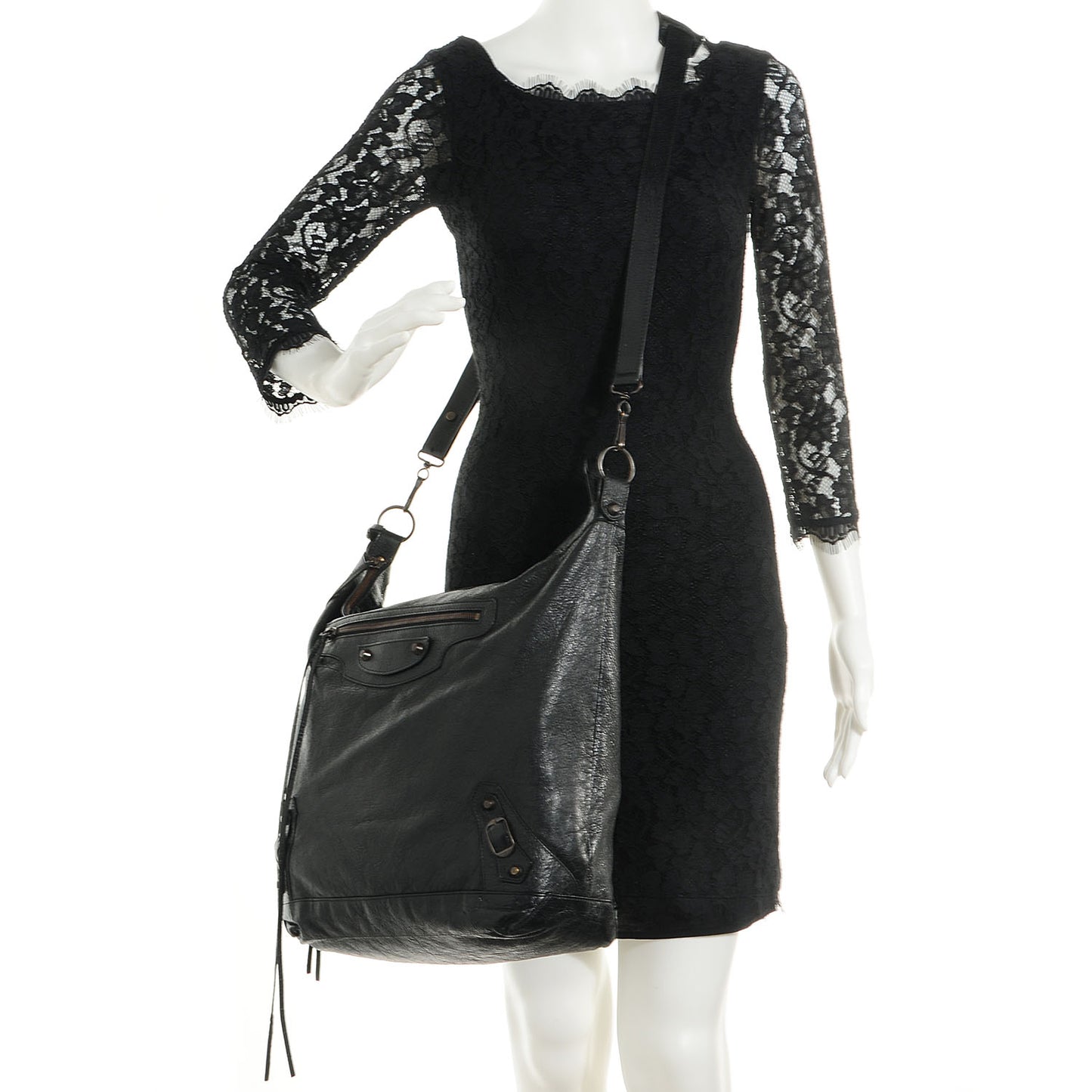 Agneau Cross Day Messenger Black