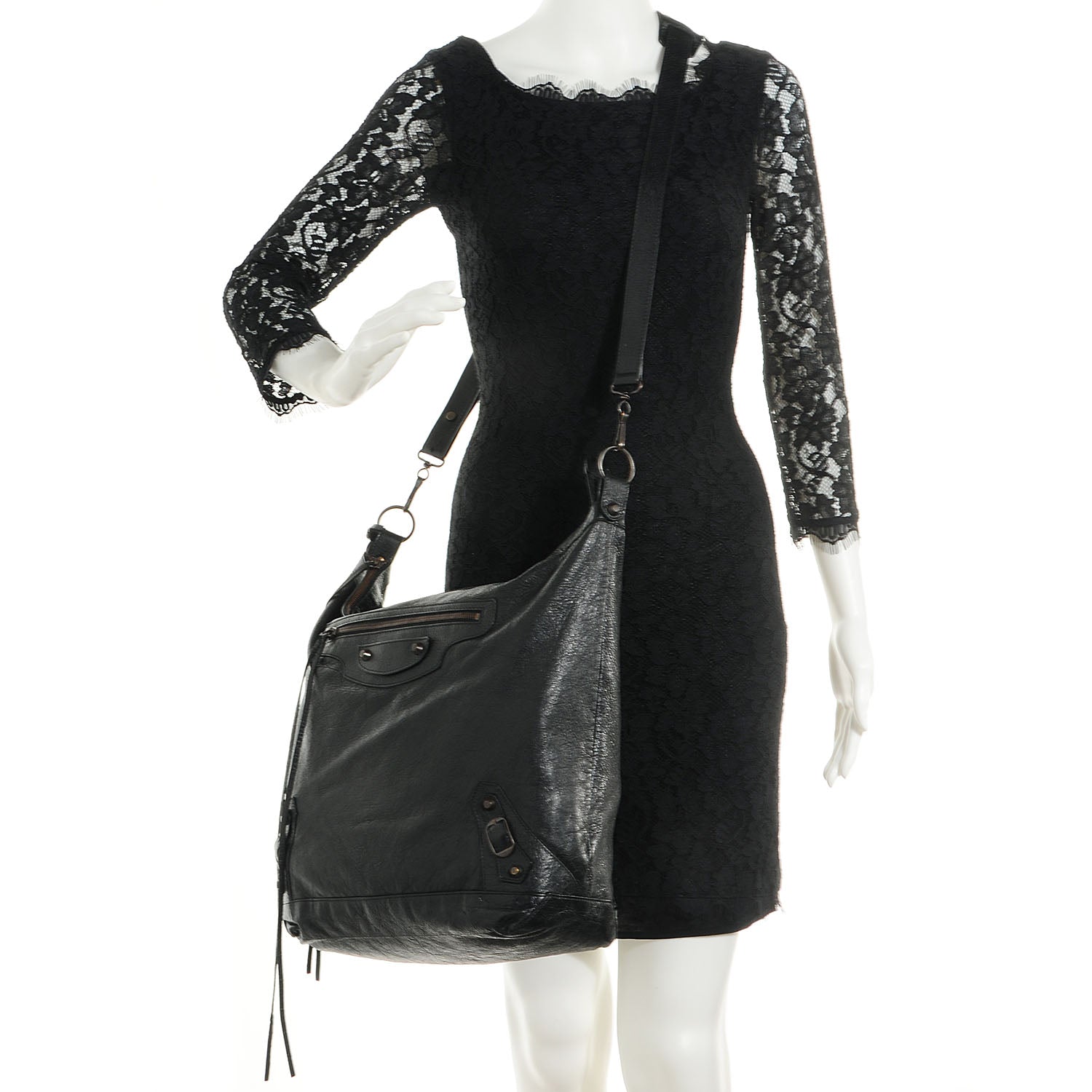 Balenciaga Agneau Cross Day Messenger Black 2 of 11
