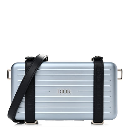 Christian Dior X RIMOWA Aluminum Personal Clutch On Strap Bleu 1 of 12