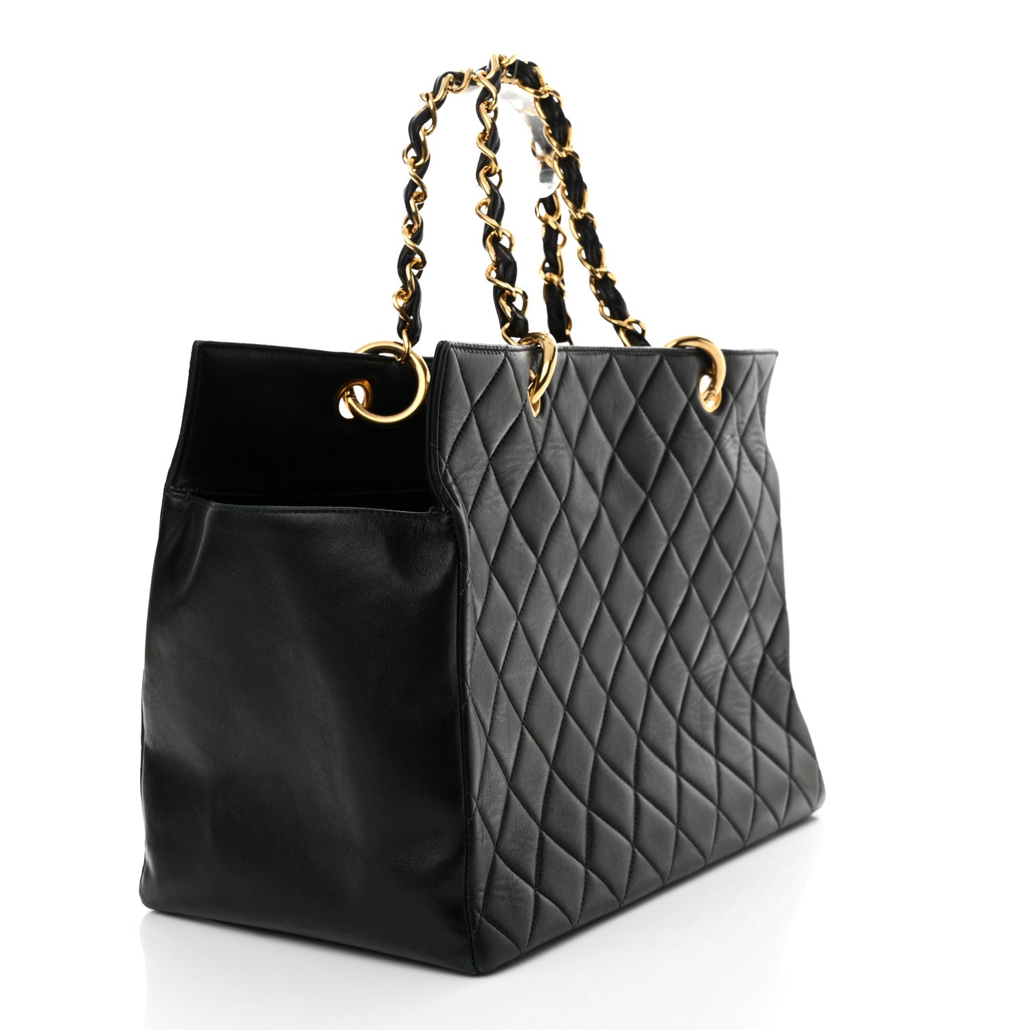Chanel Lambskin Quilted Timeless CC Tote Black 3 of 19