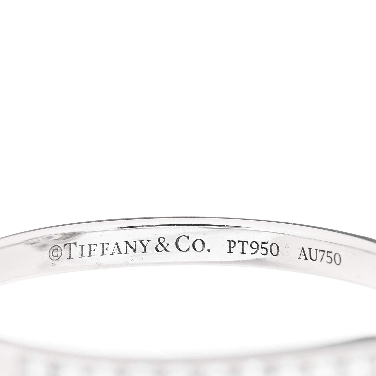 Tiffany Platinum 18K Yellow Gold Yellow Diamond .59ct Enchant Oval Engagement Ring 51 5.75 4 of 4