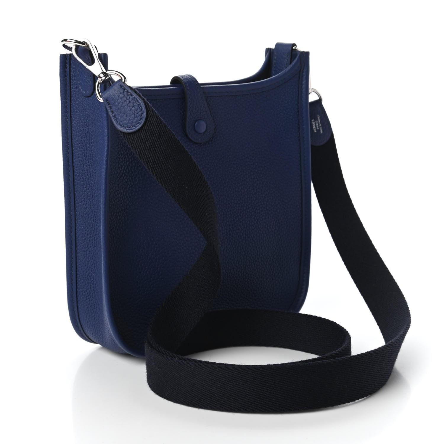 Hermes Taurillon Clemence Amazone Evelyne TPM Blue Saphir Blue Indigo 3 of 11