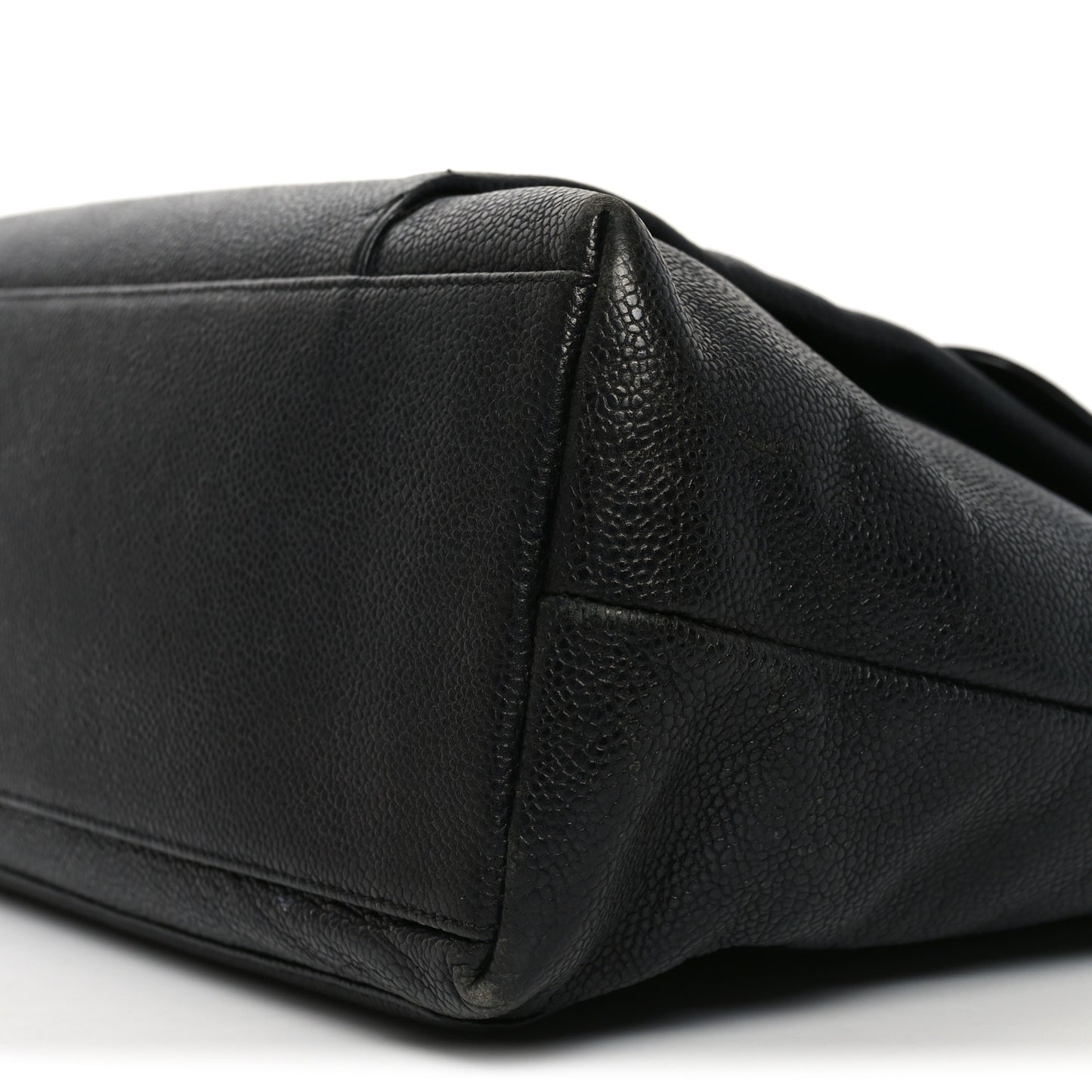 Caviar Flap Shoulder Bag Black