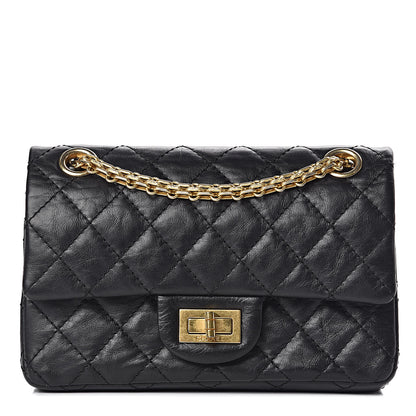 Chanel Aged Calfskin Quilted 2.55 Reissue 224 Flap Black 1 of 11
