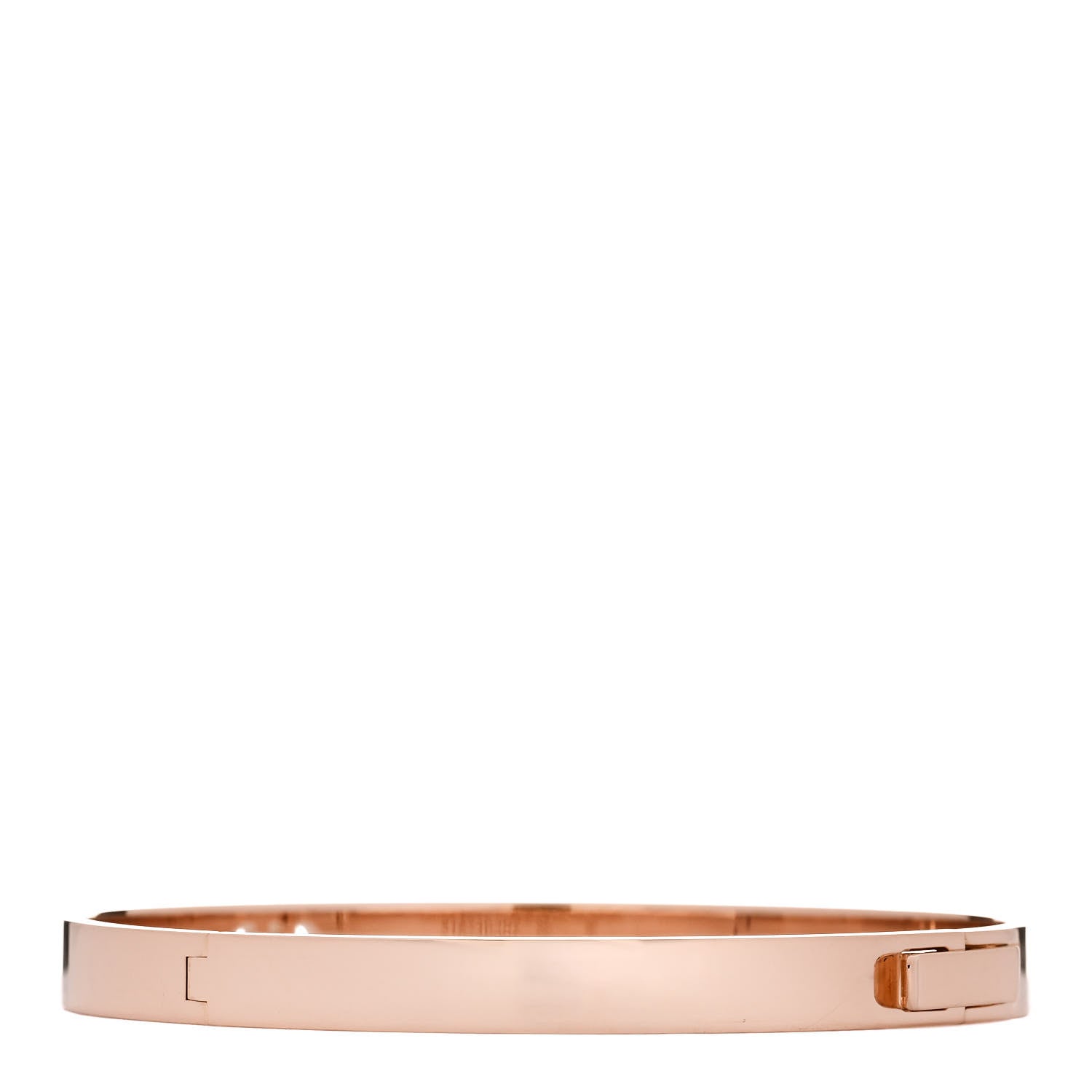 Hermes 18K Rose Gold Diamond PM H D'Ancre Bracelet SH 2 of 4