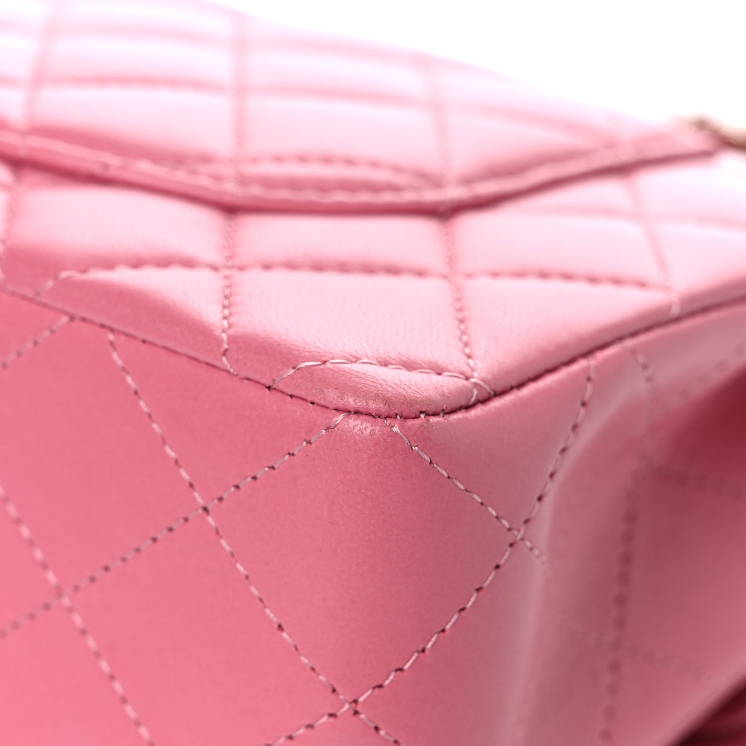 Chanel Lambskin Quilted Small Double Flap Pink 11 of 13