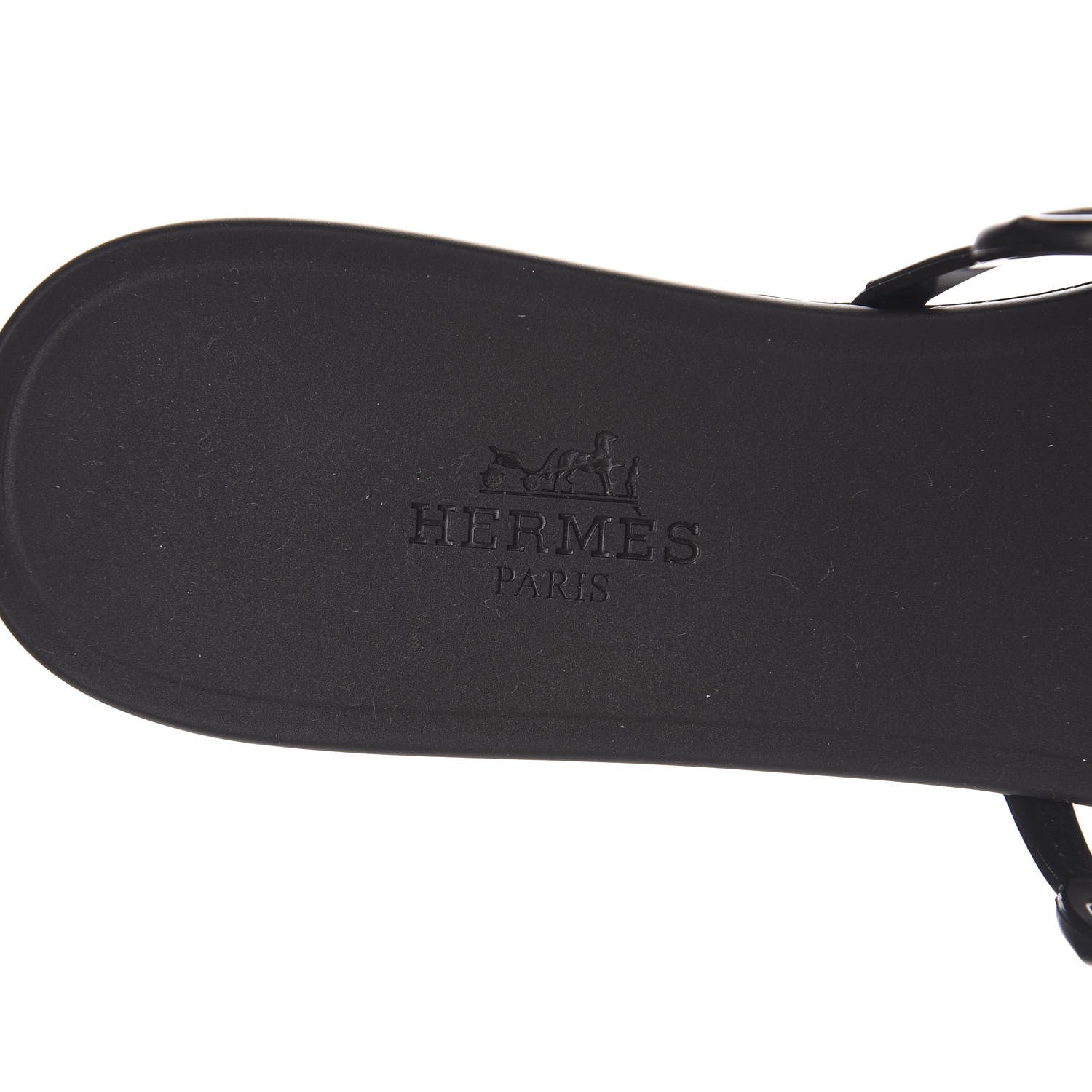 Hermes Rubber Chaine d'Ancre Rivage Sandals 36 Black 6 of 8