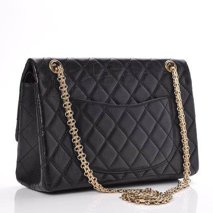 Chanel Aged Calfskin Quilted 2.55 Reissue 226 Flap Black 3 of 7