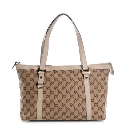 Gucci Monogram Abbey Medium Tote Off White 1 of 7