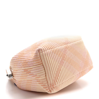 Burberry Canvas Knitted Check Mini Peg Duffle Bag Sherbert 4 of 11