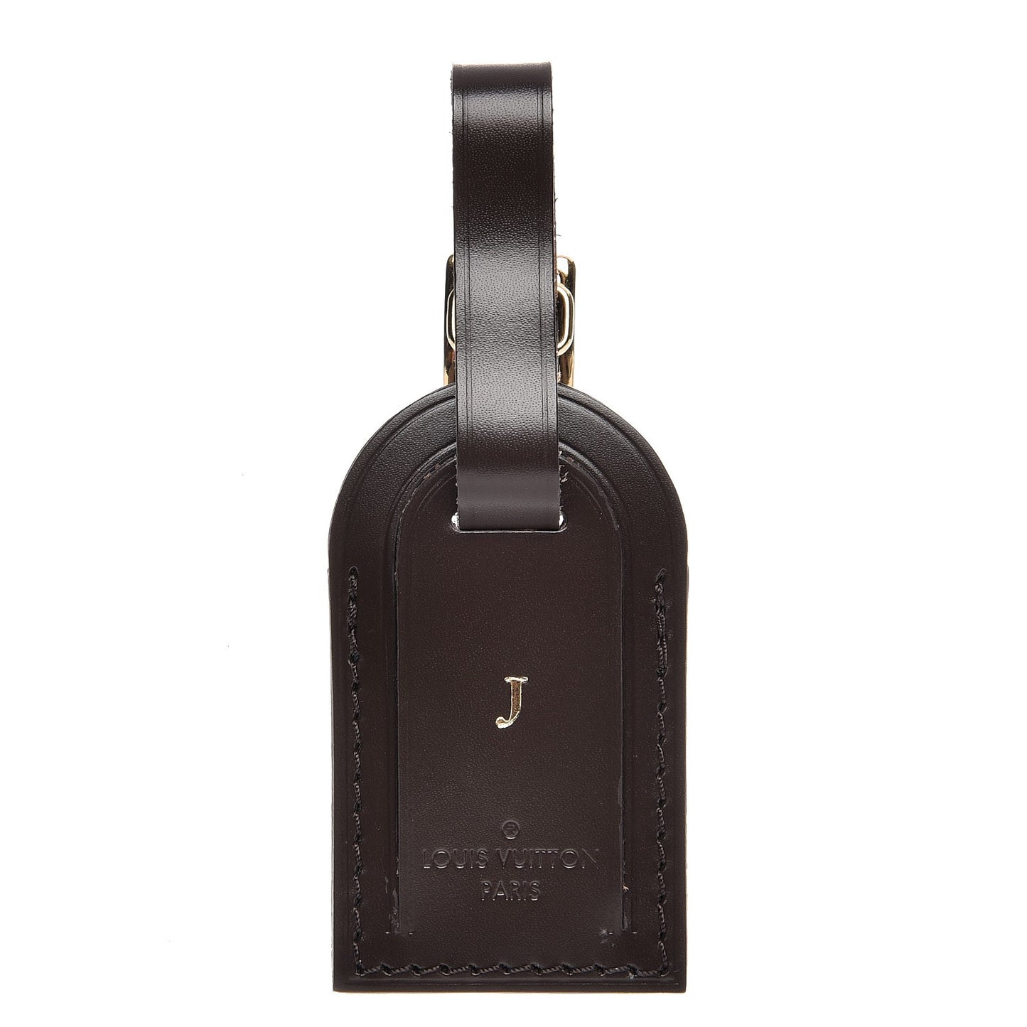 Calfskin Luggage Tag Ebene