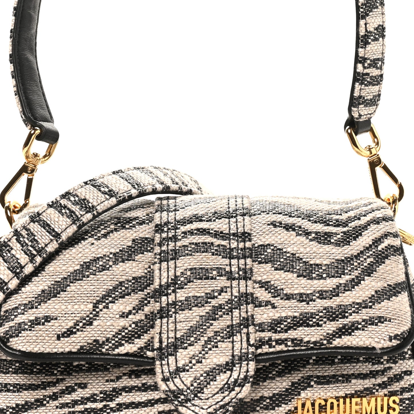 Zebra Jacquard Le Petit Bambimou Black White