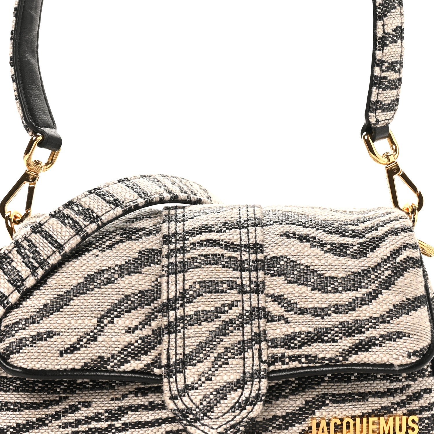Jacquemus Zebra Jacquard Le Petit Bambimou Black White 7 of 9