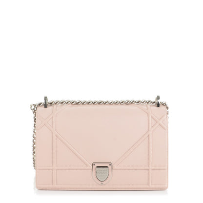 Christian Dior Grained Calfskin Medium Diorama Flap Bag Nude 1 of 9