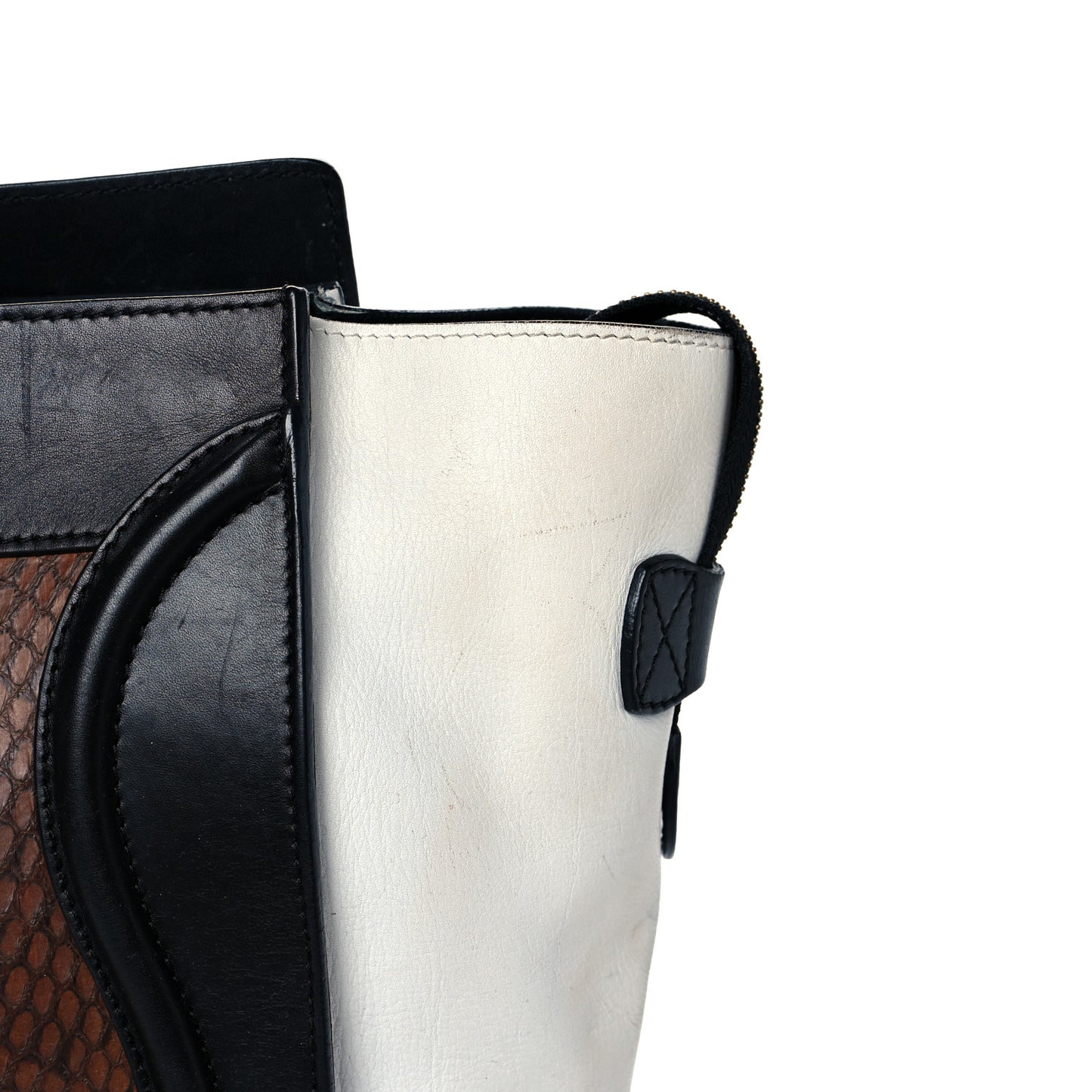 Python Smooth Calfskin Mini Luggage Brown