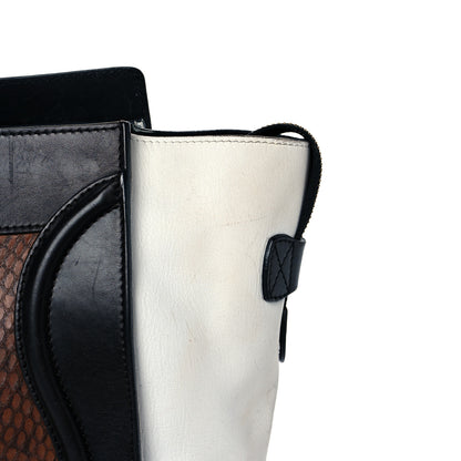 Celine Python Smooth Calfskin Mini Luggage Brown 13 of 16