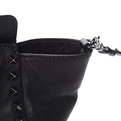 Valentino Garavani Vitello Small Rockstud Tote Black 14 of 16